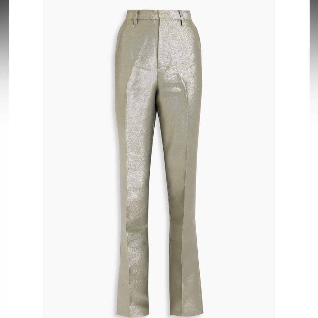 Ronny Kobo Moody Lam Straight-Leg Pants Nwt